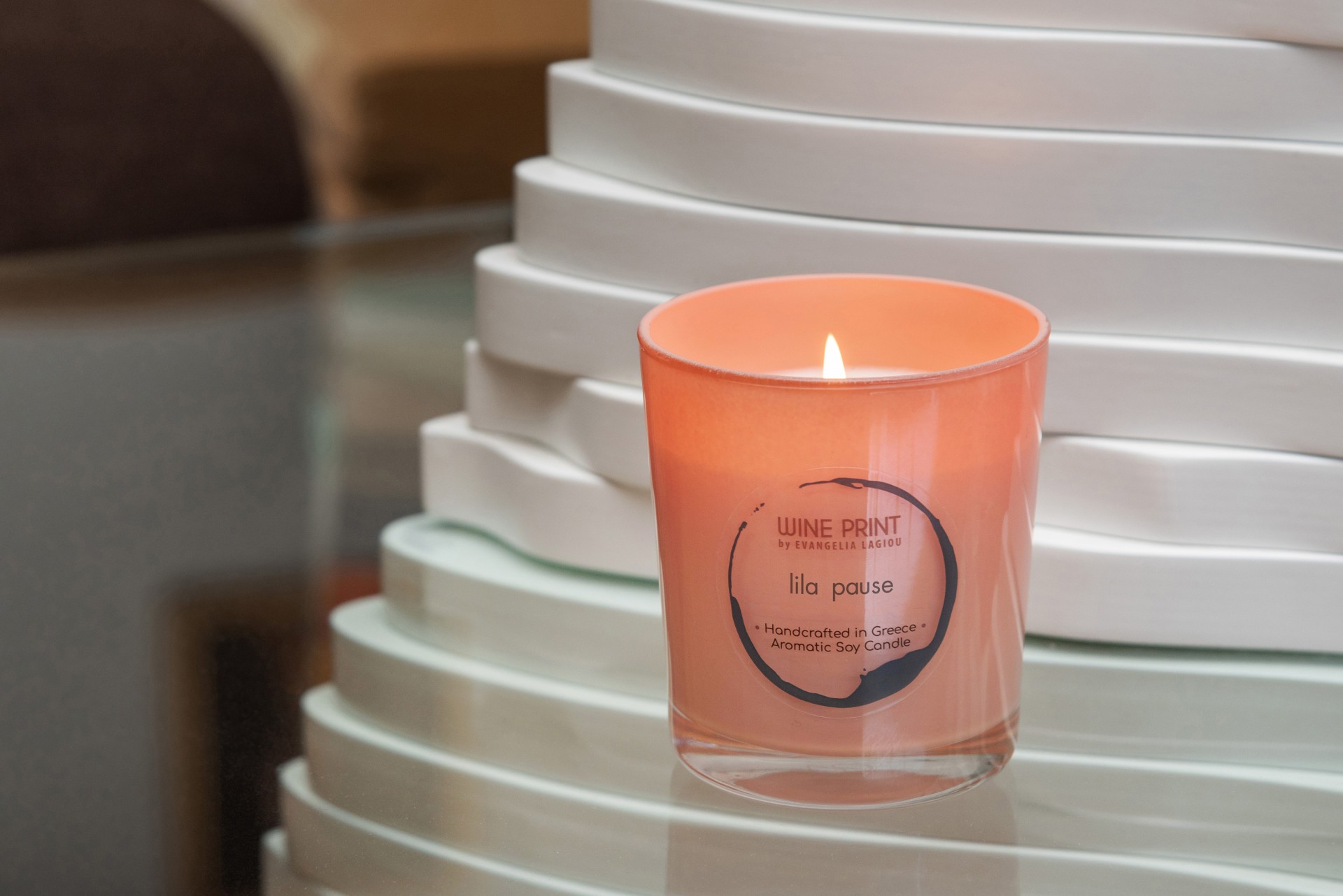 Lila Pause Coral ceramic cup